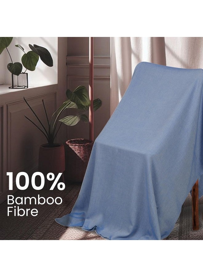 Mush Mush 100% Bamboo Summer AC Blankets | Ultra-Soft, Light Weight, Breathable & Thermoregulating Dohar 5 X 7.5 Ft (Navy, Single/Large) - Image 4