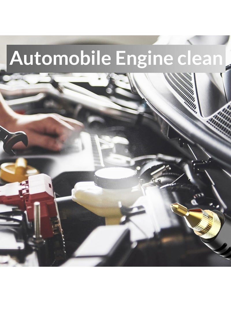 SYOSI منظف بخاري محمول، مولد بخار عالي الحرارة لتنظيف عتة الفراش، منظف بخار للمرتبة، تفصيل السيارة، الأريكة، الأثاث، التنجيد، المطبخ، الحمام، الجص والبلاط (أخضر) - Image 5