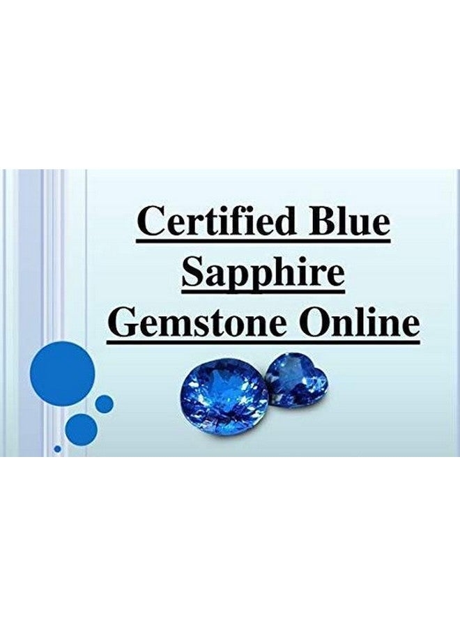 LMDPRAJAPATIS 12.25 راتي - ياقوت أزرق (نيلام) 11.68 قيراطًا طبيعيًا ومعتمدًا من المختبر من مناجم سيلان عالية الجودة للرجال والنساء - Image 3