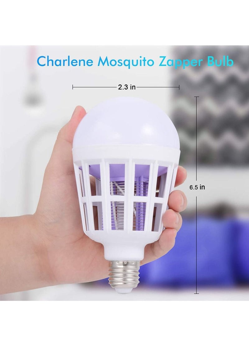 SYOSI مصباح قاتل البق 2 في 1 LED للإلكترونيات لجذب الحشرات فخ للآفات الخارجية والداخلية لزوارق المنزل والمطبخ والفناء 220 فولت E26 E27 - Image 3