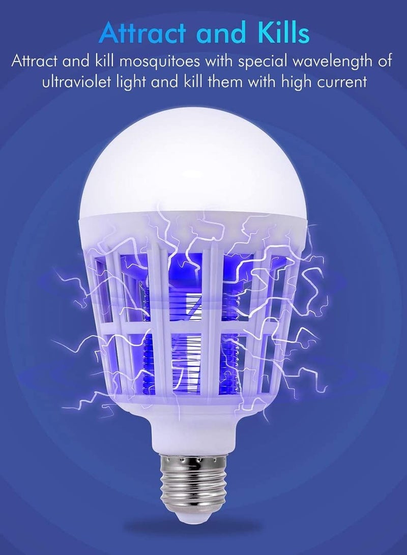 SYOSI مصباح قاتل البق 2 في 1 LED للإلكترونيات لجذب الحشرات فخ للآفات الخارجية والداخلية لزوارق المنزل والمطبخ والفناء 220 فولت E26 E27 - Image 2