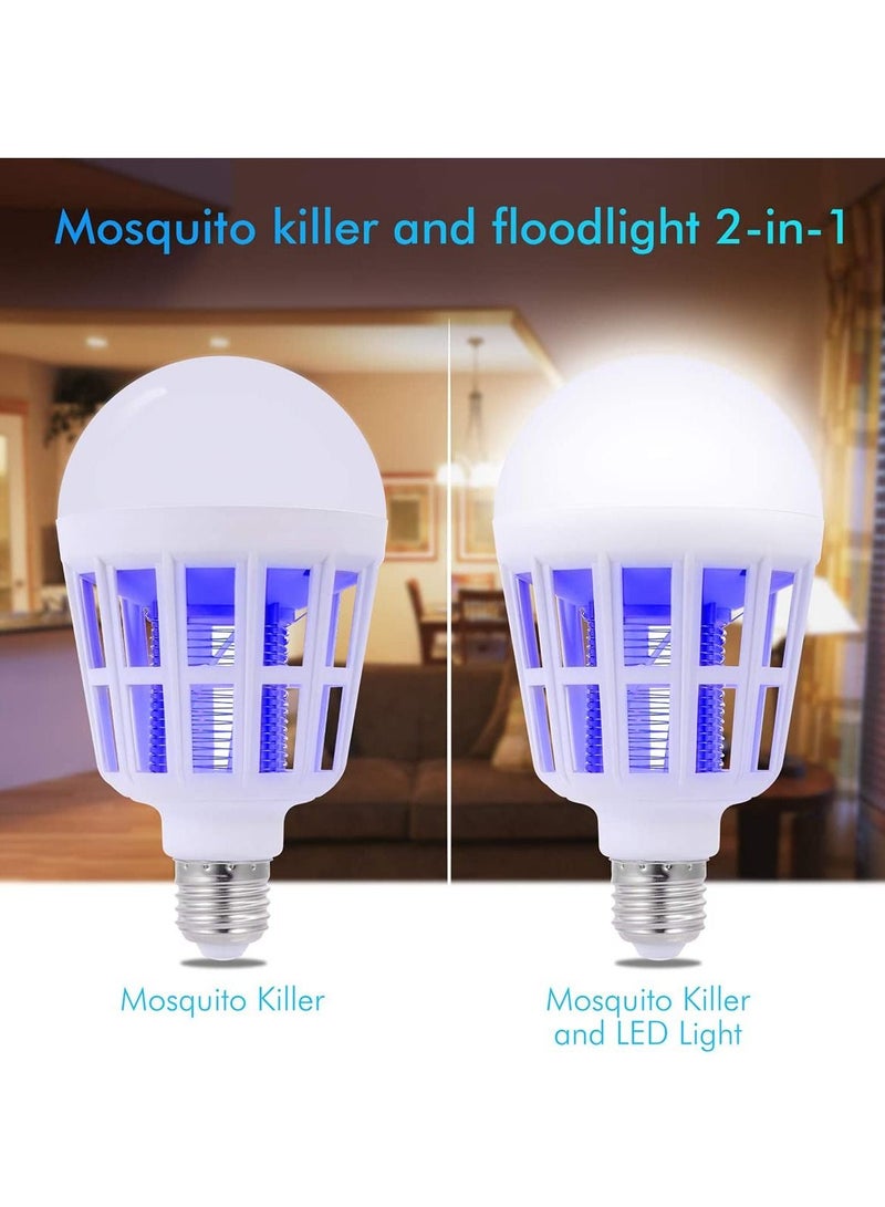 SYOSI مصباح قاتل البق 2 في 1 LED للإلكترونيات لجذب الحشرات فخ للآفات الخارجية والداخلية لزوارق المنزل والمطبخ والفناء 220 فولت E26 E27 - Image 5