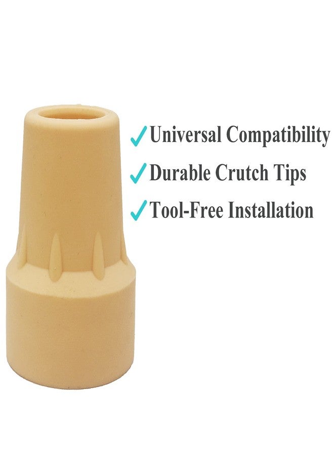 QingTD Medical Crutch Tips, Cane Tips,Yellow, 7/8 Inch (4) - Image 4