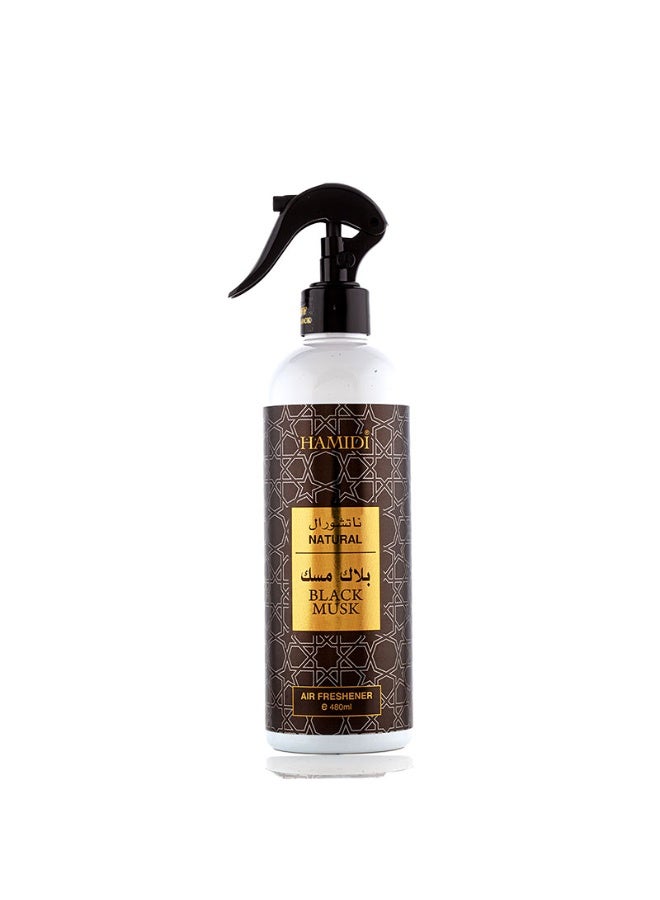 Hamidi Natural Black Musk Non-alcoholic Home Air Freshener Spray 480ml, Pleasant Scent - Image 1