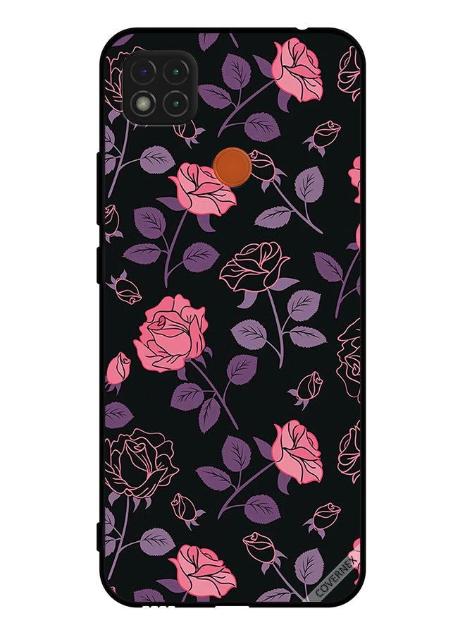 Covernex Protective Case Cover For Xiaomi Redmi 10A Flowers Sketch - Image 1