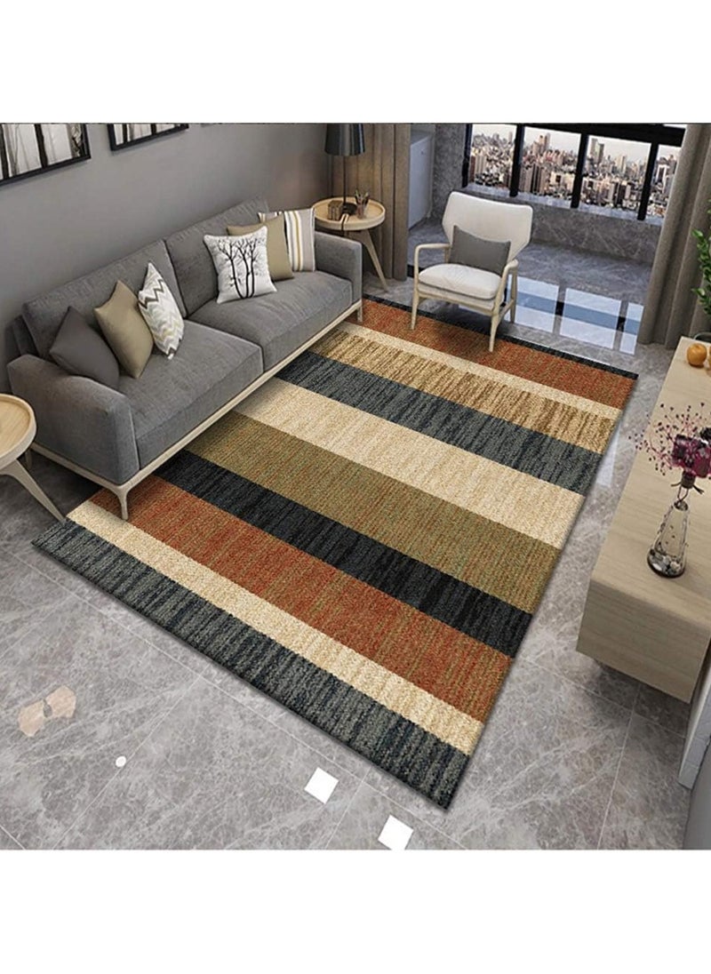 PRIMO PLUS - Warm Luxurious Modern Printed Rectangular Anti-Slip Carpet Polypropylene Multicolour - Image 1