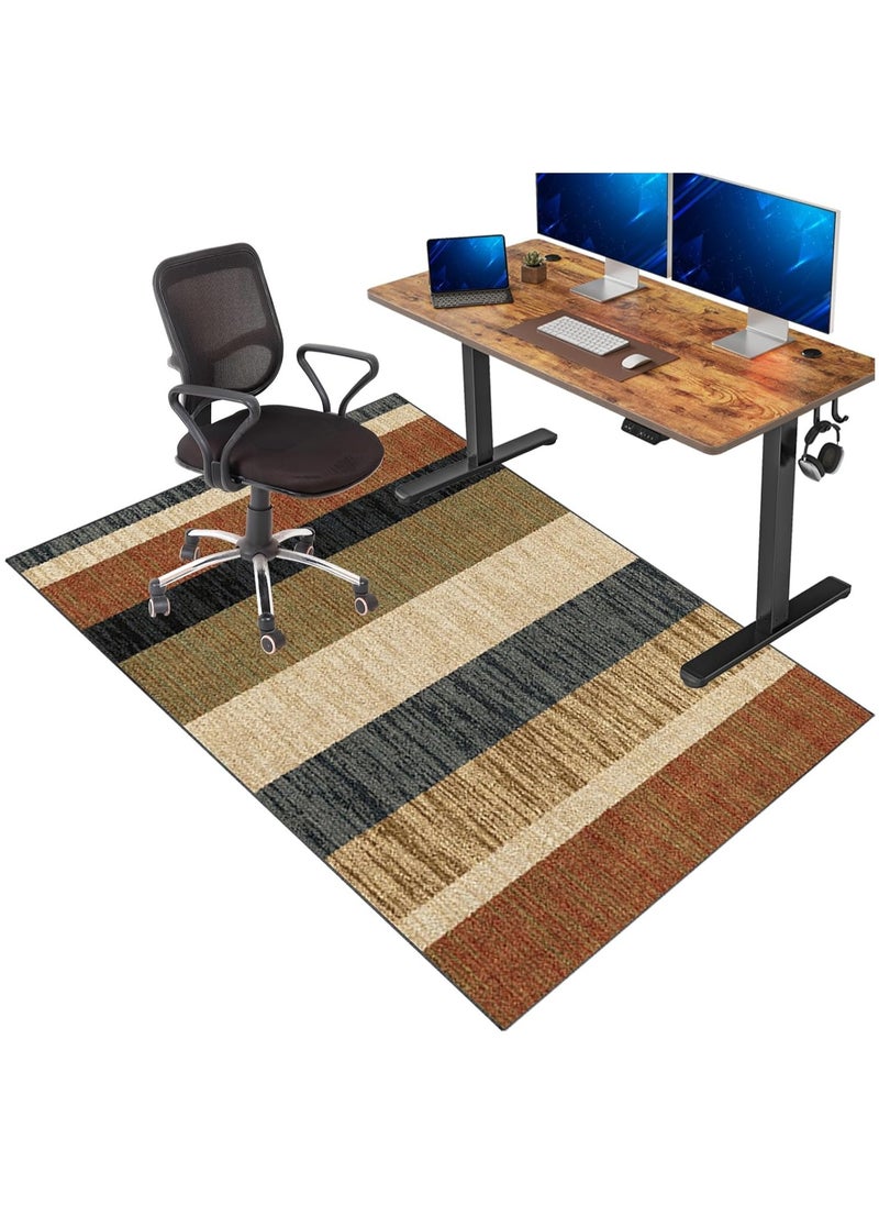 PRIMO PLUS - Warm Luxurious Modern Printed Rectangular Anti-Slip Carpet Polypropylene Multicolour - Image 1