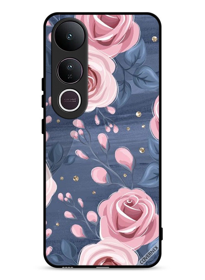 Covernex Vivo V50 Lite Protective Case Cover Roses & Leaves Pattern