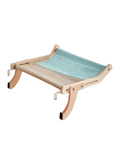 A.M Wooden Cat Window Hammock Window cat Bed cat Hammock,Cat Sill Window Perch Sturdy Cat Hammock Window Seat,Cat Window Shelf Seat with 4 Legs,Adjustable Cat Bed Suitablefor Windowsill  - Image 1