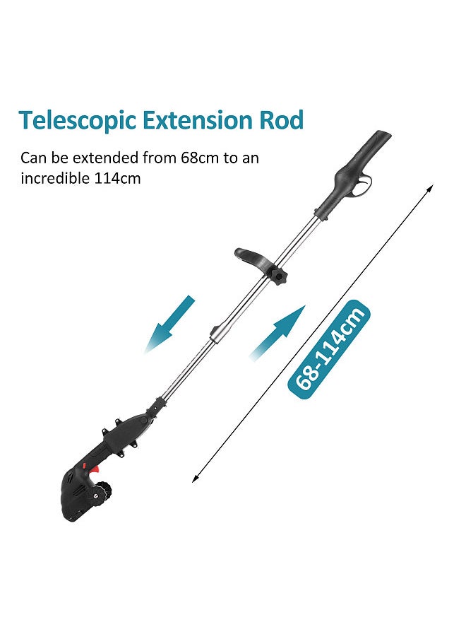 Lepmerk Lithium Cordless Hedge Trimmer Handheld Dual-Purpose Hedge Trimmer Bush Trimmer Electric Hedge Trimmer for Pruning Built in 2.0Ah Battery and Type-C Charging Cable Grass Trimmer  - Image 3