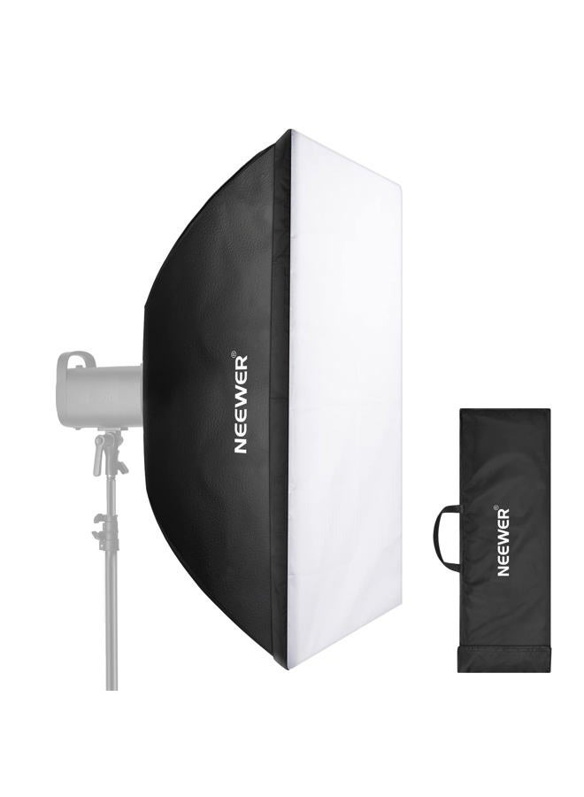 Neewer 24”x35” (60x90cm) Rectangular Softbox, Studio Monolight Softbox with Bowens Mount, Diffuser & Carrying Bag for Portrait Product Photography, Compatible with S101-400W/300W, SL-70W, CB60/100/150 - Image 1