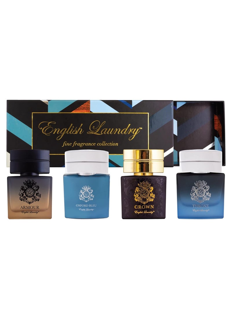 English Laundry Herringbone Collection by English Laundry, Armour, Oxford Bleu, Crown, Throne, 0.68 fl. oz. Spray for Men 