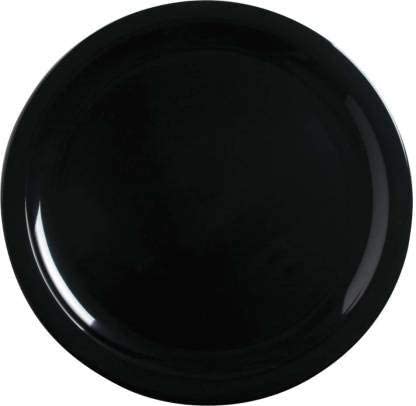 Everbuy® Polypropylene Dinner Plates Set of 6, Glossy Black Unbreakable Plates (Black, 11 inches) - Image 5