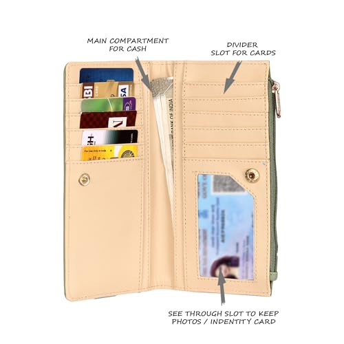 Lavie Women's Safian Bifold Wallet (Olive) - Image 5