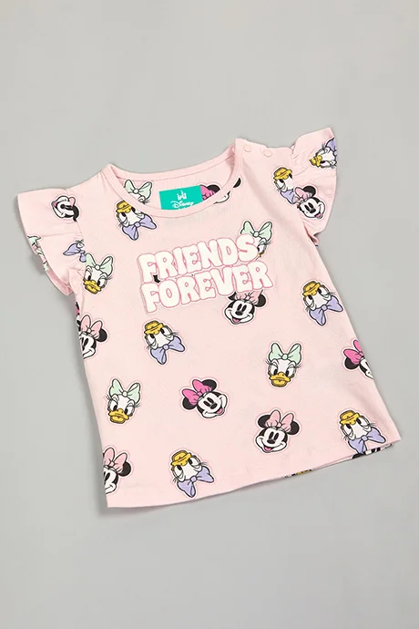 أر أند بي Mickey & Friends Print T-Shirt and Shorts Set