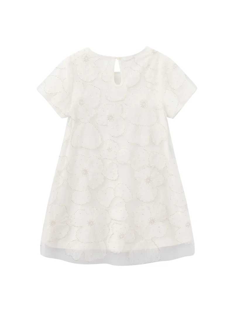 Balabala ivory Kids Girls Woven one-piece dress for Women | Best Price UAE