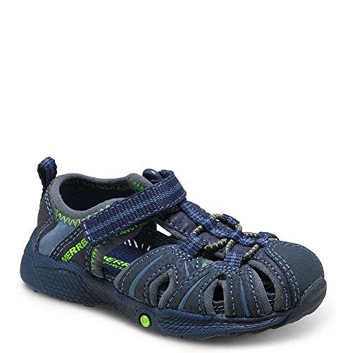 Merrell Hydro JR Sport Sandal, Navy/Green, 5 Wide US Unisex Little_Kid - Image 3