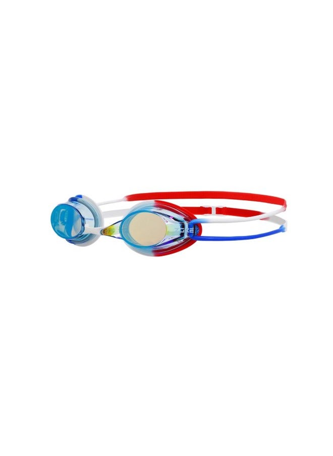 Generic Boyfriend Swimming Professional Training Racing Swimming Goggles Adult Children Boys And Girls Swimming Goggles HD Waterproof Anti-Fog-Color:White, Blue And Red (competitive Small Frame With Anti-fog Agent) - Flat Light  - Image 1