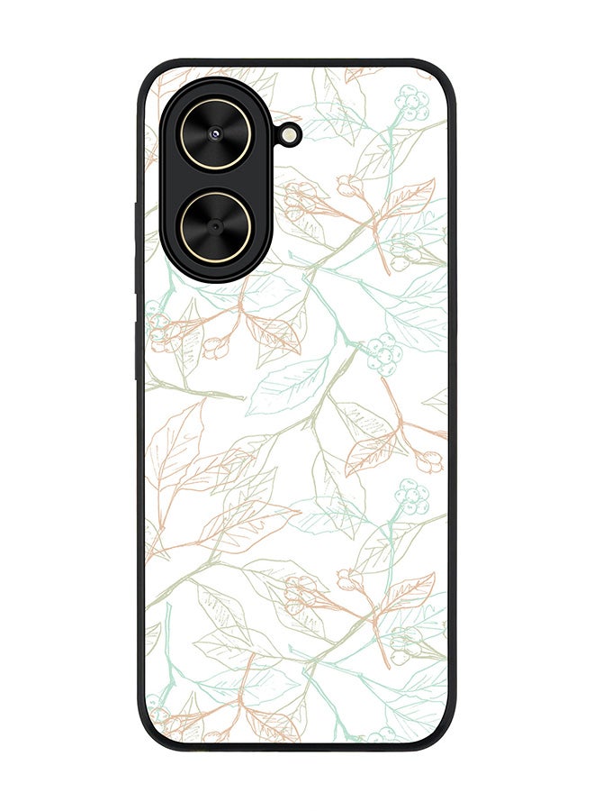 Stylizedd For Xiaomi Poco C71 / Redmi A5 4G Case,Slim fit Camera Protection, Shockproof Thin Phone cover  - Delicate Sprigs