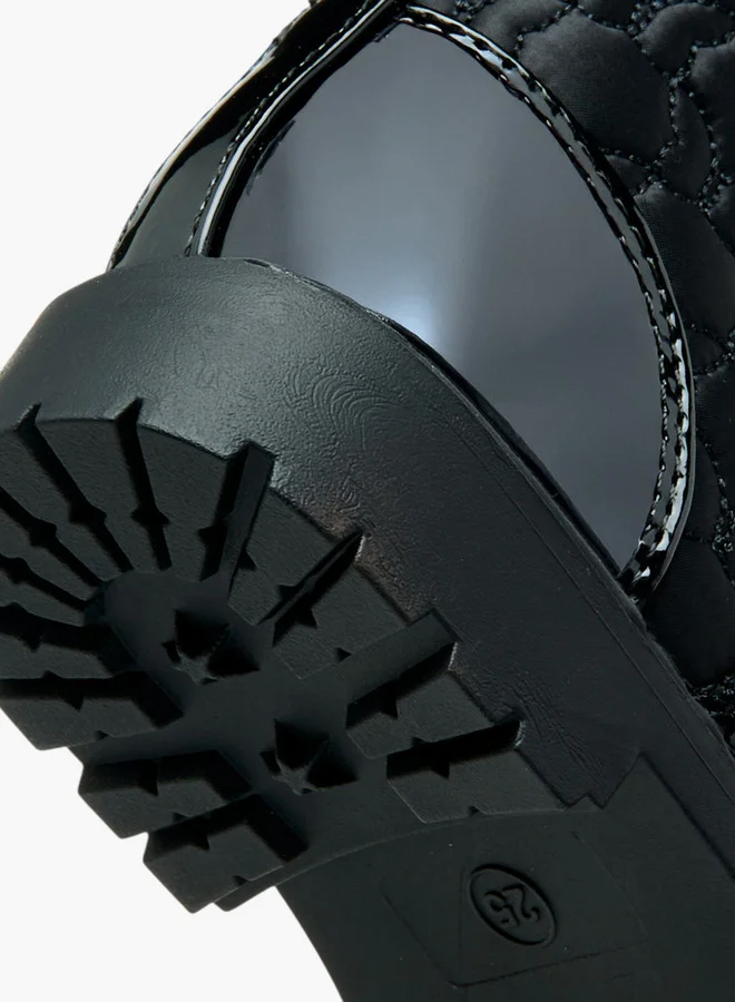 Flora Bella By Shoexpress  Panelled High Cut Boots with Lace-Up Closure for Women | Best Price UAE