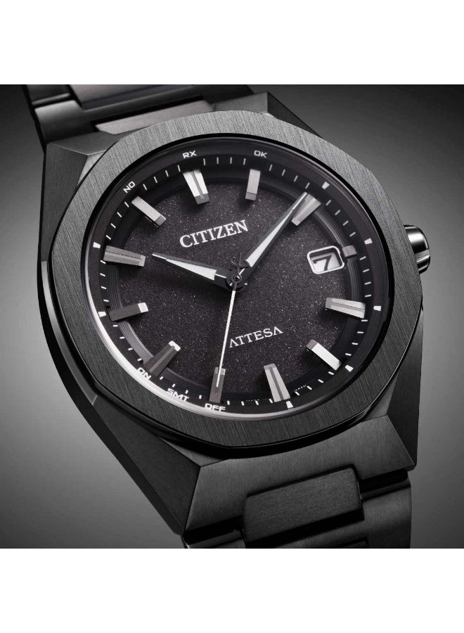 سيتيزن Attesa ACT Line/Black Titanium™ Series Eco-Drive Men’s Watch CB3045-61E, 39 mm Black Dial, Super Titanium Case & Bracelet, World Time, Perpetual Calendar, 100 m WR - Image 5