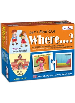 Creative's Creative's WH Series | Let's Find Out- Where? | Question - Answer Puzzles Game |Learning Games for Kids | Picture Puzzle Game | Preschool Learning Games | Fun Educational Games for Ages 4 & Up  - Image 1