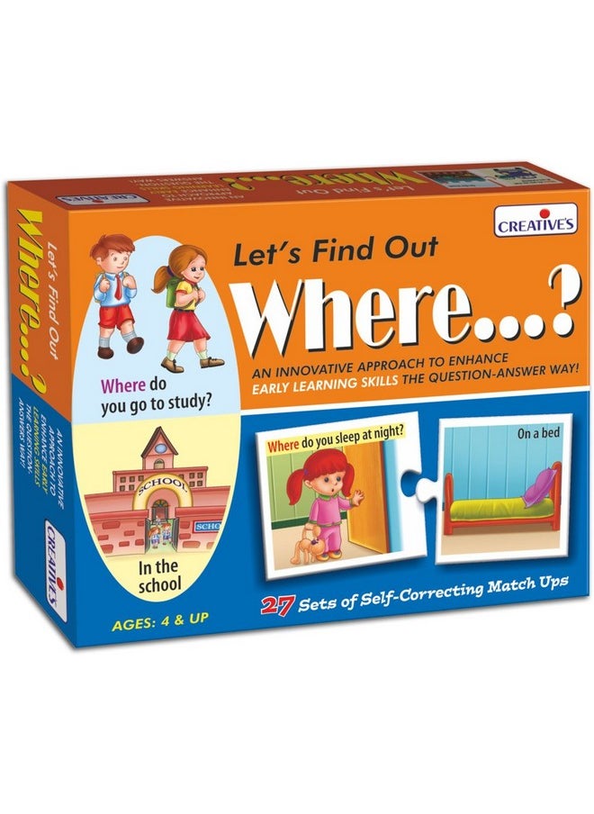 Creative's - Creative's WH Series | Let's Find Out- Where? | Question - Answer Puzzles Game |Learning Games for Kids | Picture Puzzle Game | Preschool Learning Games | Fun Educational Games for Ages 4 & Up - Image 1
