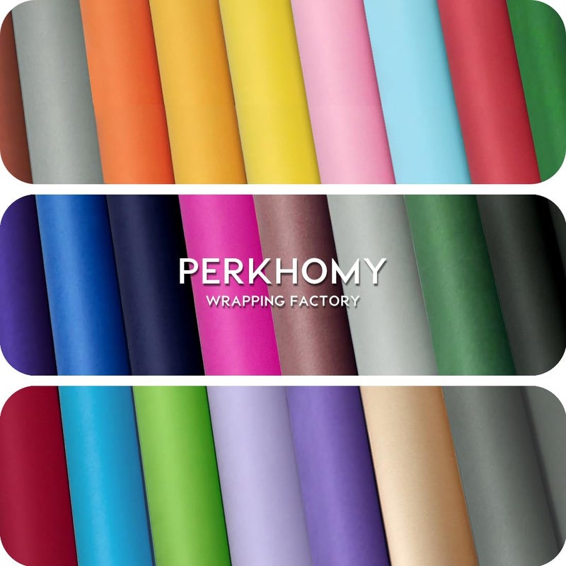 PH PERKHOMY PerkHomy Black Wrapping Paper Roll Kraft Paper for Gift Bulletin Board Craft Art Bouquet Flower Packing Moving Shipping Floor Covering Table (Black, 17.5" x 80') - Image 5