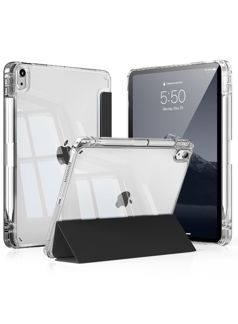 Rock Pow Case for iPad (A16) 11th 11 inch 2025 Gen iPad 11 Case/Case For iPad 10th Gen Case 2022 iPad 10 Case Slim Stand Clear Transparent Shell Back with Pencil Holder Smart Cover for 11" iPad 11th 2025/10.9"iPad 10th Gen 2022 - Image 1