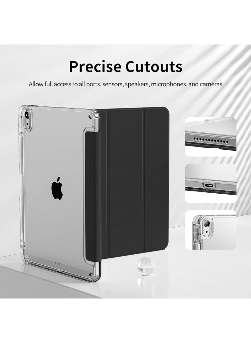 Rock Pow Case for iPad (A16) 11th 11 inch 2025 Gen iPad 11 Case/Case For iPad 10th Gen Case 2022 iPad 10 Case Slim Stand Clear Transparent Shell Back with Pencil Holder Smart Cover for 11" iPad 11th 2025/10.9"iPad 10th Gen 2022 - Image 3