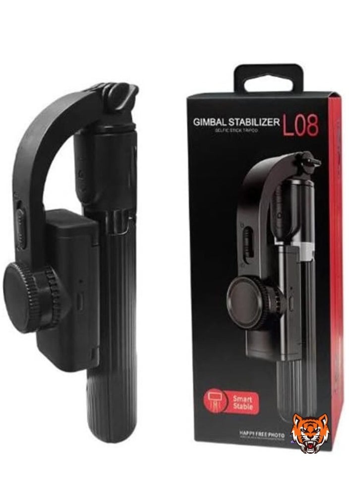 "Gimbal Stabilizer for Smartphone – Hand Grip with Bluetooth Remote Control for Smooth Selfies & Steady Shots"