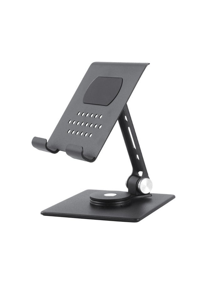 Mobile Phone Tablet Stand Folding Rotating Metal Tablet Stand Desktop Multi-function Stand-Color:A819 Silver-Applicable Dimensions:General - Image 2