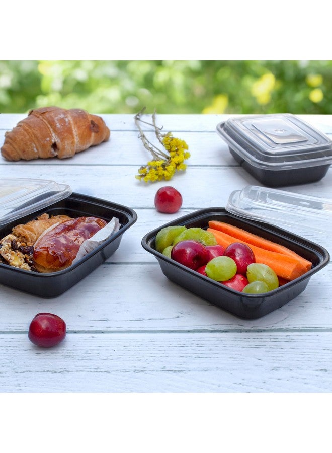 Comfy Package [12 oz -50 Count 1 Compartment Meal Prep Containers Reusable - Microwaveable, Dishwasher and Freezer Safe, BPA-Free, Portion Control and Convenience Food Storage with Lids, Stackable - Image 2