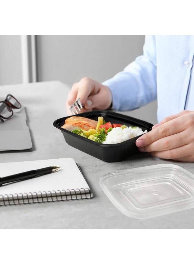 Comfy Package [12 oz -50 Count 1 Compartment Meal Prep Containers Reusable - Microwaveable, Dishwasher and Freezer Safe, BPA-Free, Portion Control and Convenience Food Storage with Lids, Stackable - Image 4