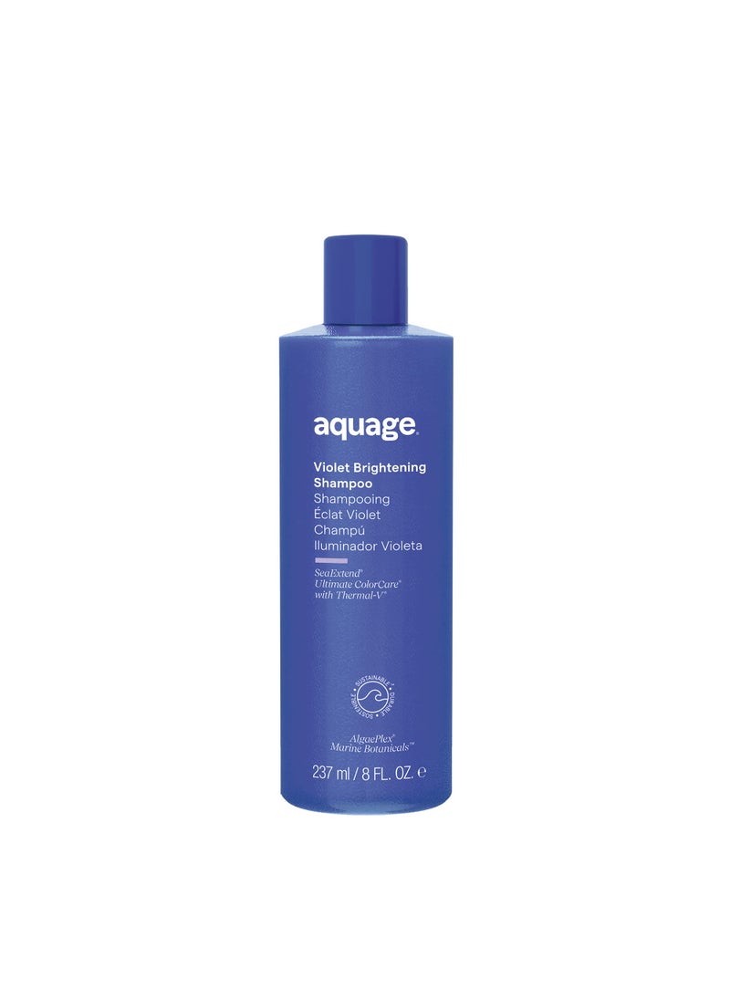 Aquage Aquage Violet Brightening Shampoo, Neutralizes Yellow or Brassy Tones on Color Treated Hair, 8 oz. 