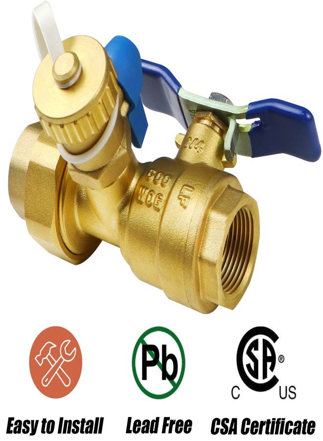 Iococee 3/4 Inch IPS Isolator Tankless Water Heater Service Valve Kit with Pressure Relief Valve, Clean Brass, 3/4 Inch Service Installation Valve for rheem,rinai,ecosmart,navien,noritz,takagi,bosch. - Image 3