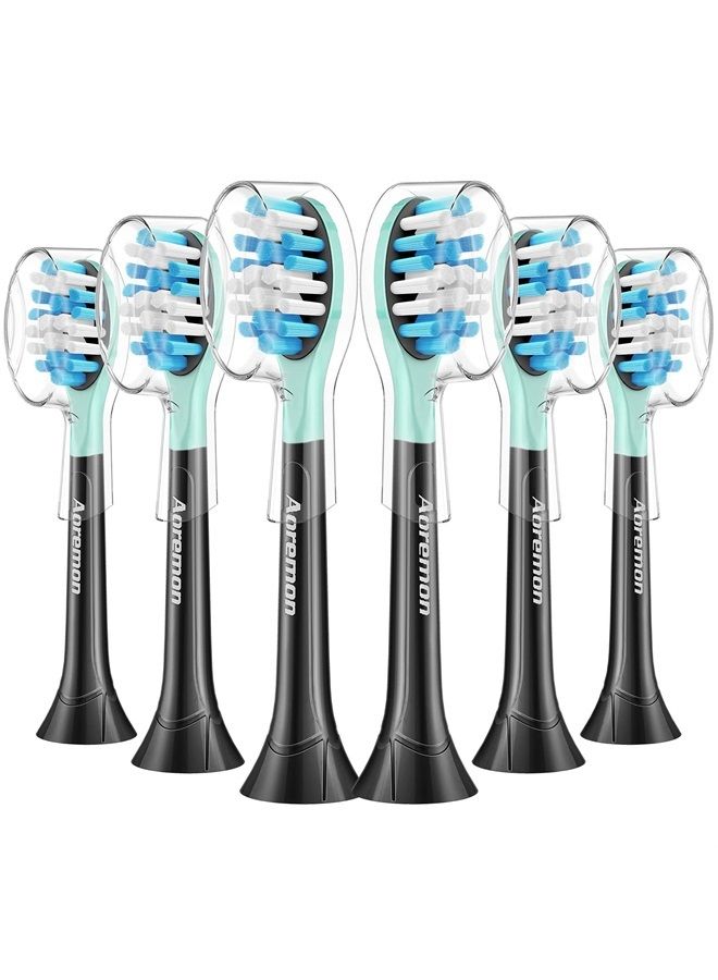 Aoremon Replacement Brush Heads for ExpertClean ProtectiveClean 4100 5100 6100 DailyClean G3 C3 W3 C1 C2 G2, 6 Pack, Black - Image 1