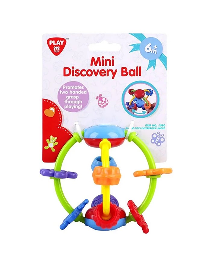PLAYGO Playgo Mini Discovery Ball - Easy-to-Grip & Multi-Textured Toy for Babies | Encourages Early Grasping Skills & Hand-Eye Coordination | Lightweight & Colorful - Image 1