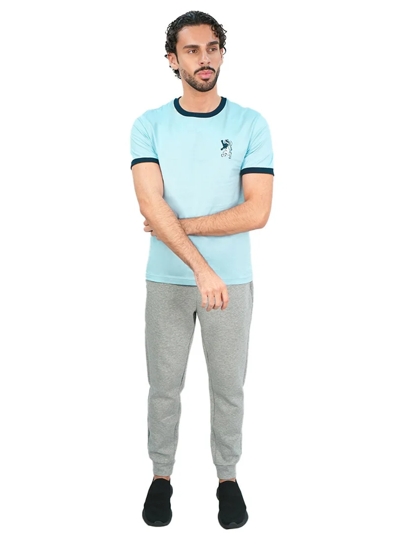 GIORDANO  Men’s Slim Cotton Crew Neck Tee with Embroidery for Men | Best Price UAE
