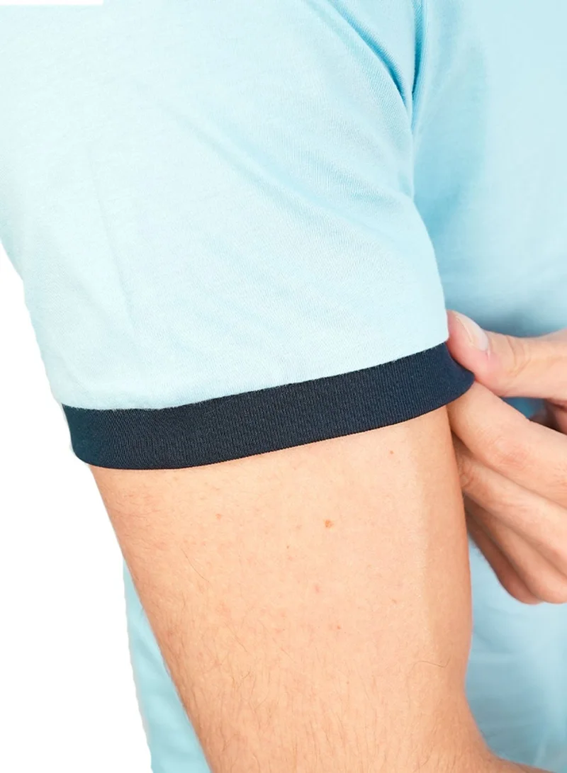 GIORDANO  Men’s Slim Cotton Crew Neck Tee with Embroidery for Men | Best Price UAE