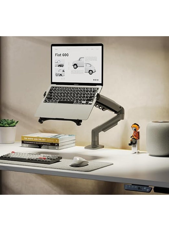 NB NORTH BAYOU Adjustable Gas Spring Laptop Stand – Shock Absorber Arm Mount for 10"–17" Laptops – Ergonomic, Rotating & Space-Saving Design for Office or Home Use - Image 3