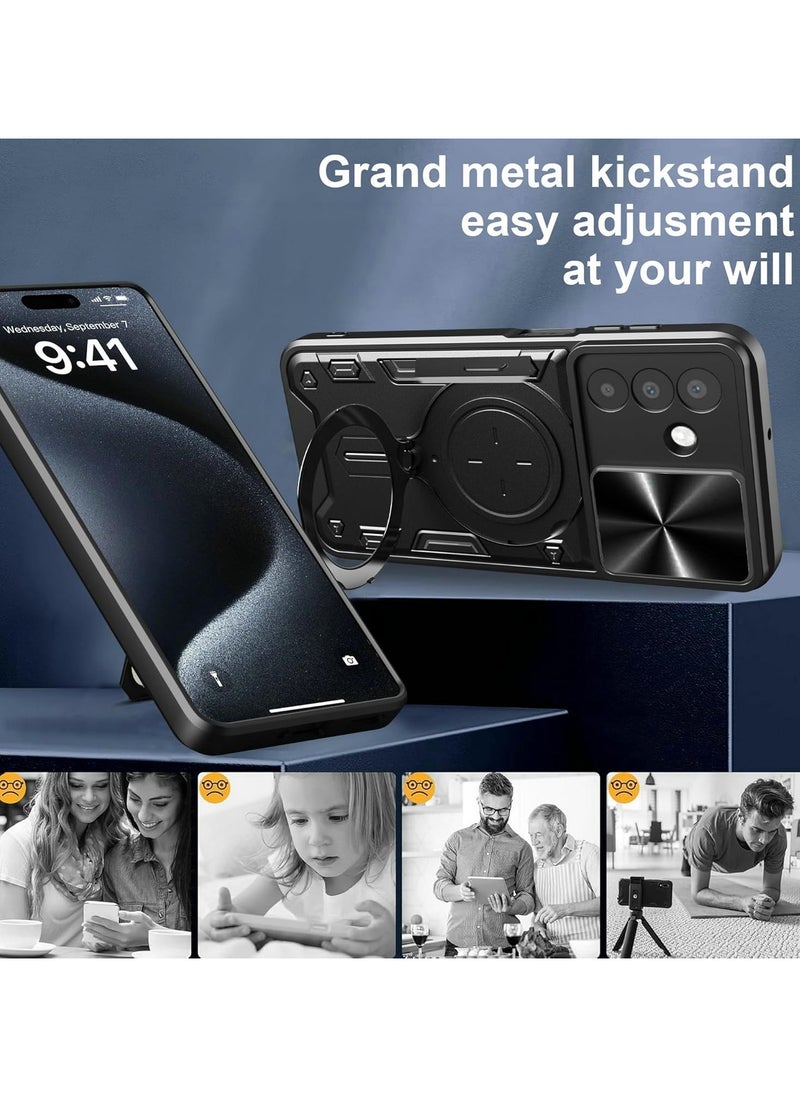 Compatible with motorola edge 60 fusion Case.with Slide Camera Lens Cover Compatible with motorola edge 60 fusion Case