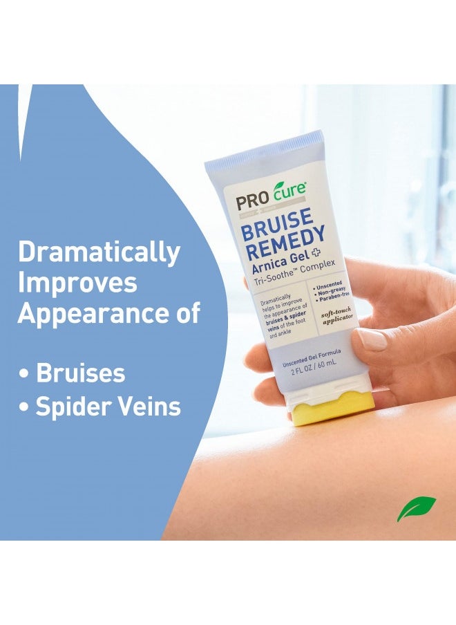PROcure Procure Remedy Gel With Arnica, Helps Improve The Appearance Of Bruises And Spider Veins On The Foot And Ankle, Unscented And Paraben Free With Soft Touch Applicator, 2 Fl Oz  - Image 1