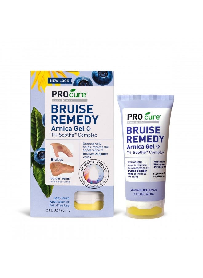 PROcure Procure Remedy Gel With Arnica, Helps Improve The Appearance Of Bruises And Spider Veins On The Foot And Ankle, Unscented And Paraben Free With Soft Touch Applicator, 2 Fl Oz  - Image 2