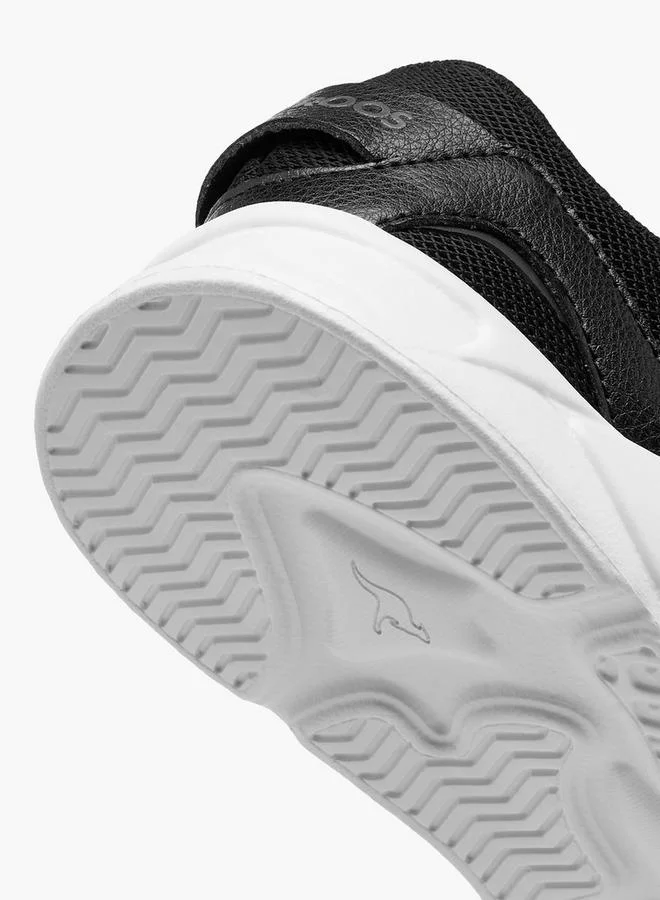 Kangaroos BLACK Boys Hook & Loop School Sports Shoes for Men | Best Price UAE