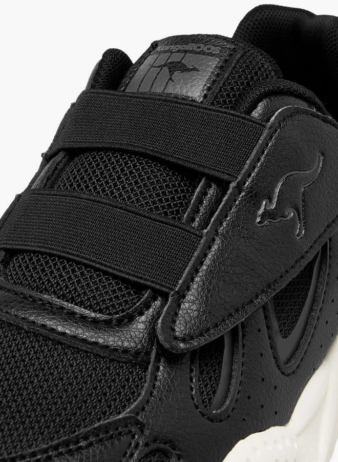 Kangaroos BLACK Boys Hook & Loop School Sports Shoes for Men | Best Price UAE