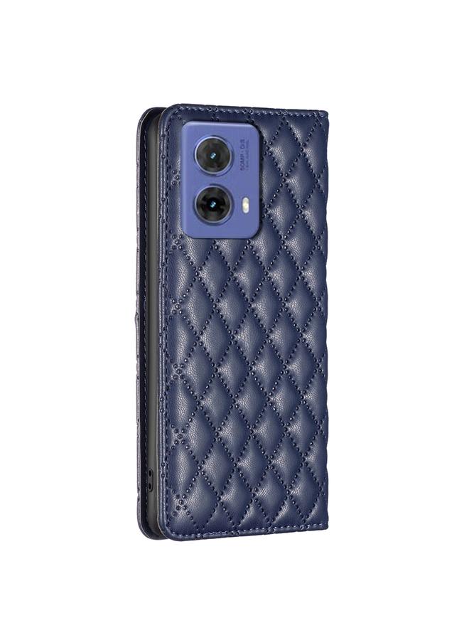 S-TOP Case For Motorola Moto G85 Diamond Lattice Magnetic Leather Flip Phone Case - Image 4