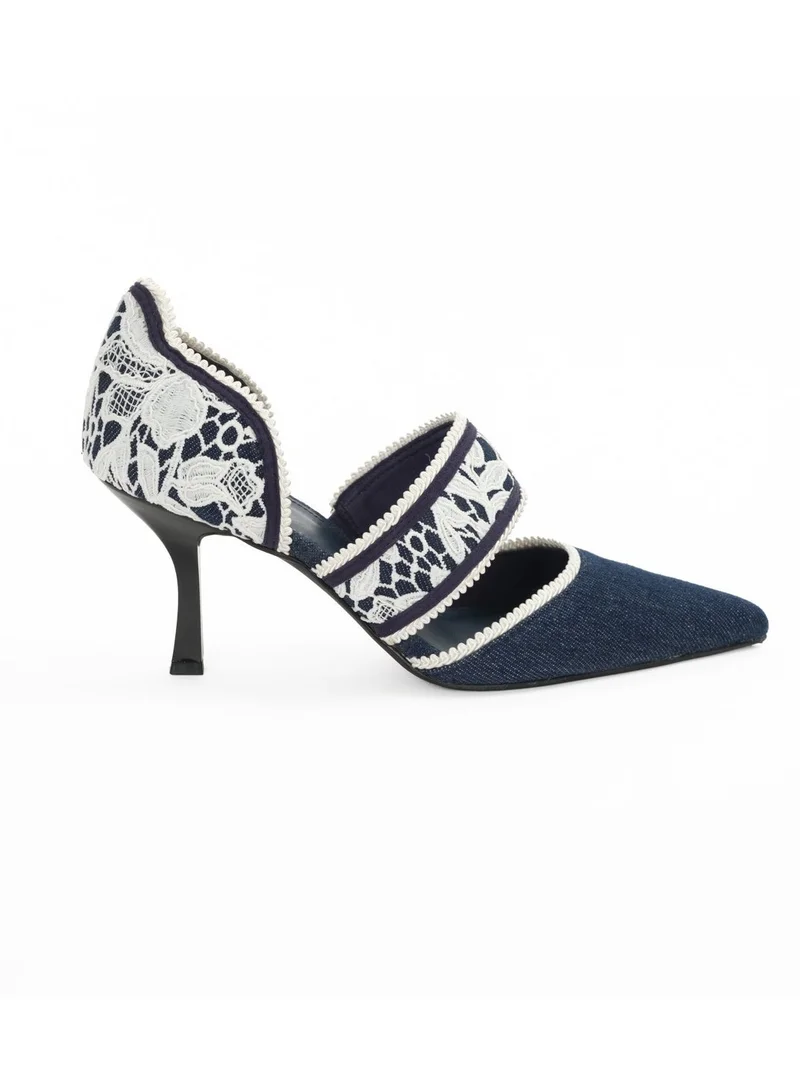 ميلانو Alessia Pump Stilleto Heel - Blue