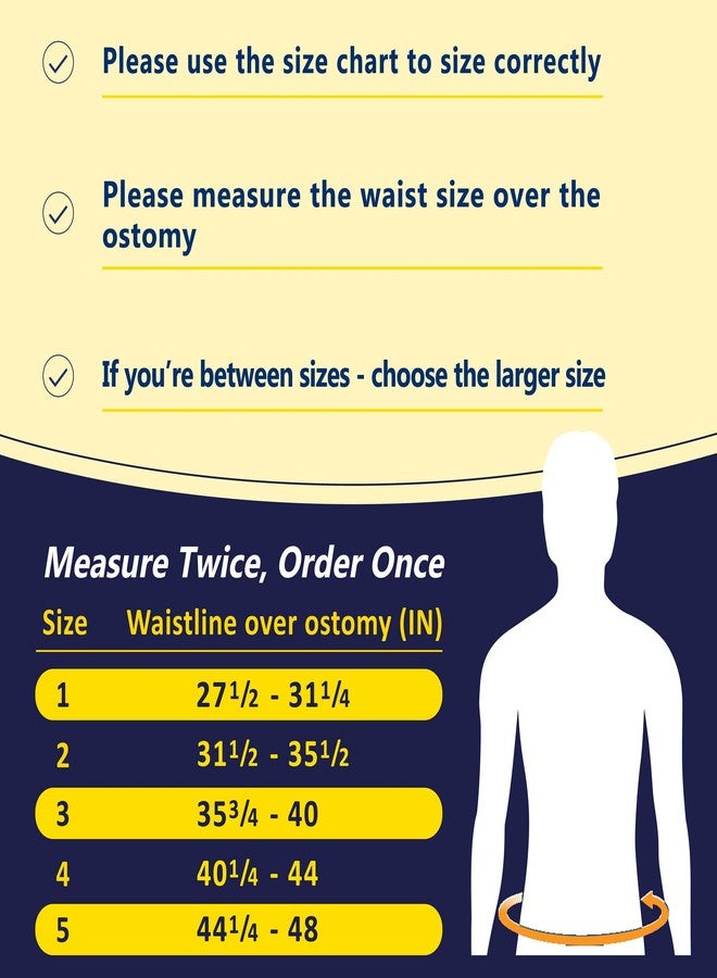 URIEL Abdominal Ostomy Belt Ostomy Supplies Stealth Support Belt Bag for Men Women, Comfortable for Post Operative Care After Surgery Size 5 (44.25'-48' - Image 3