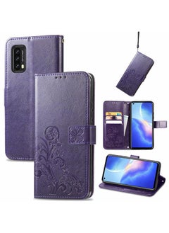 Zaboon Case For Blackview A90 Four-leaf Clasp Embossed Buckle Mobile Phone Protection Leather Case with Lanyard & Card Slot & Wallet & Bracket Function  - Image 1